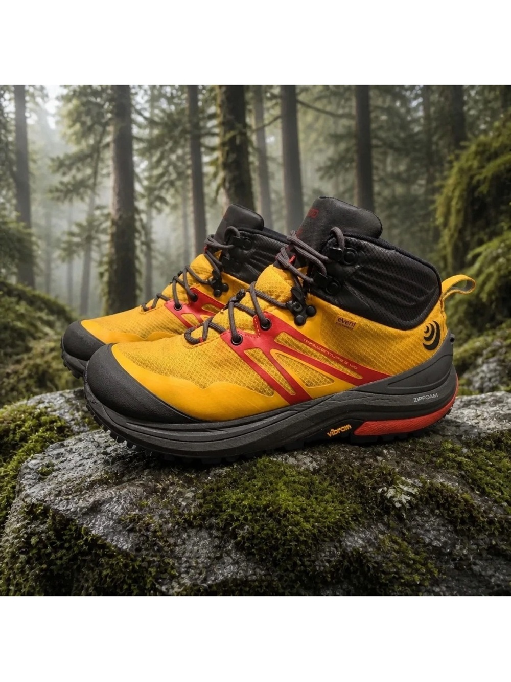 Men's Topo Athletic Trailventure 2 WP Hiking Boot  Orange Black VIBRAM Size 10.5